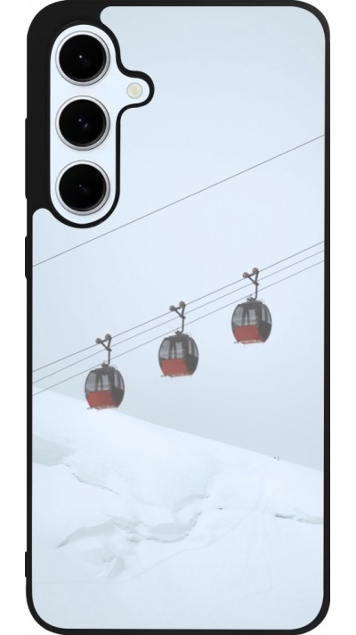 Samsung Galaxy S24 FE Case Hülle - Silikon schwarz Winter 22 ski lift