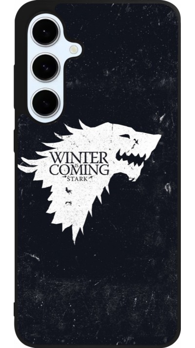 Samsung Galaxy S24 FE Case Hülle - Silikon schwarz Winter is coming Stark