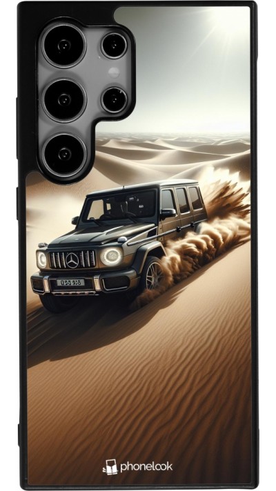 Samsung Galaxy S24 Ultra Case Hülle - Silikon schwarz Mercedes G Drift Wueste