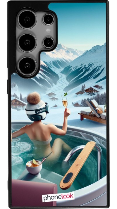 Samsung Galaxy S24 Ultra Case Hülle - Silikon schwarz Berg Glamour Whirlpool