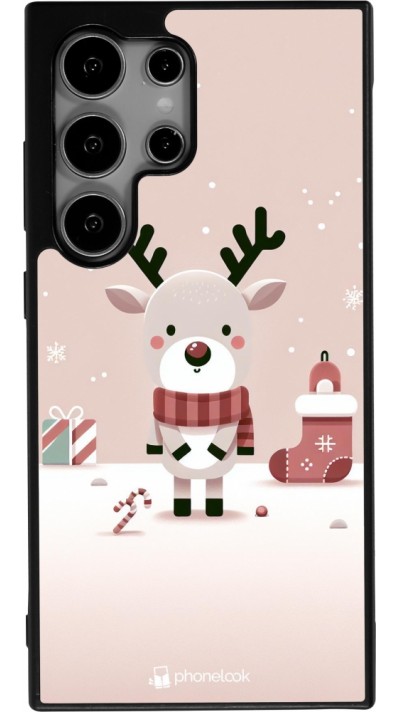 Samsung Galaxy S24 Ultra Case Hülle - Silikon schwarz Weihnachten 2023 Choupinette Rentier