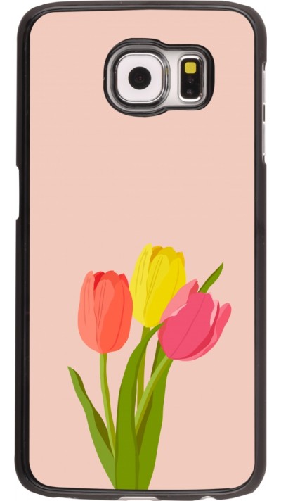 Samsung Galaxy S6 Case Hülle - Spring 23 tulip trio