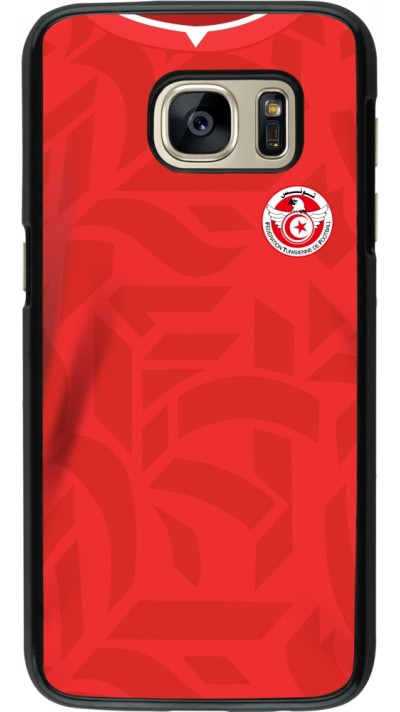 Samsung Galaxy S7 Case Hülle - Tunesien 2022 personalisierbares Fussballtrikot