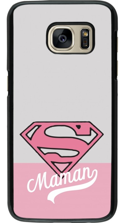 Samsung Galaxy S7 Case Hülle - Mom 2024 Super hero maman