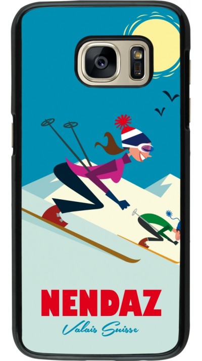 Samsung Galaxy S7 Case Hülle - Nendaz Ski Downhill