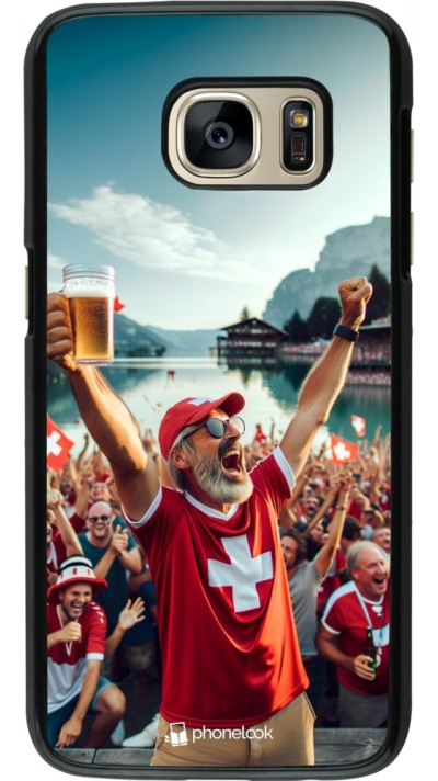 Samsung Galaxy S7 Case Hülle - Schweizer Sieg Fanzone Euro 2024