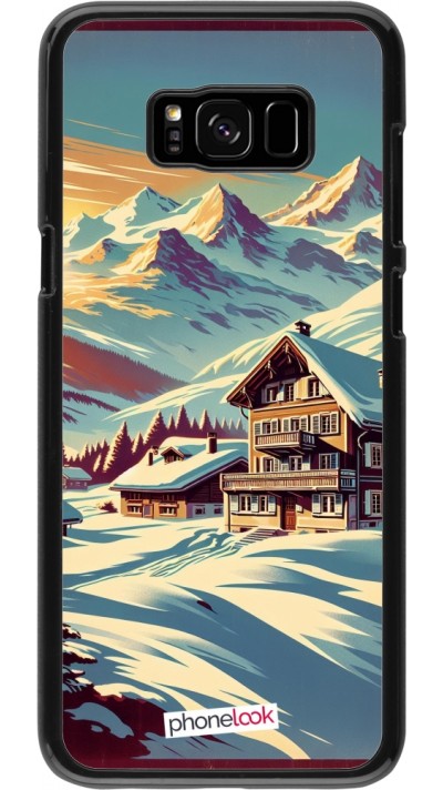 Samsung Galaxy S8+ Case Hülle - Chalet Berg verschneit