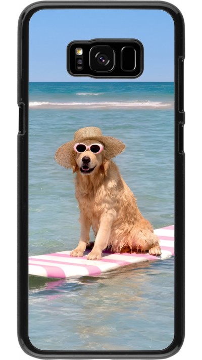 Samsung Galaxy S8+ Case Hülle - Summer Dog on Paddle