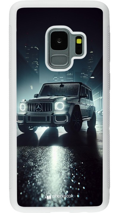 Samsung Galaxy S9 Case Hülle - Silikon weiss Mercedes G AMG Nacht