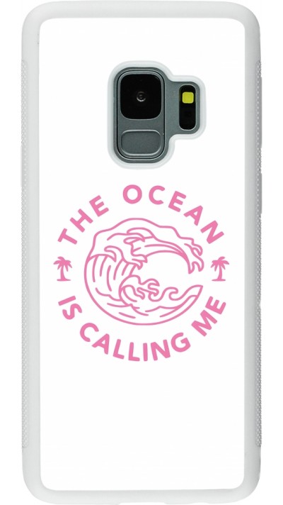 Samsung Galaxy S9 Case Hülle - Silikon weiss The Ocean is calling me