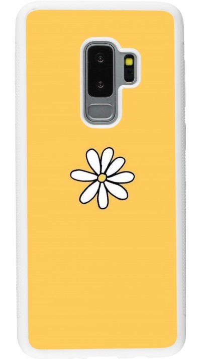 Samsung Galaxy S9+ Case Hülle - Silikon weiss Easter 2023 daisy