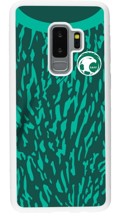 Samsung Galaxy S9+ Case Hülle - Silikon weiss Saudi-Arabien 2022 personalisierbares Fussballtrikot