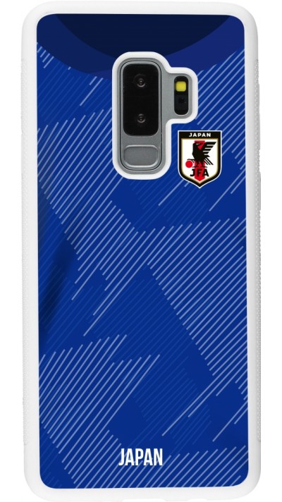 Samsung Galaxy S9+ Case Hülle - Silikon weiss Japan 2022 personalisierbares Fussballtrikot