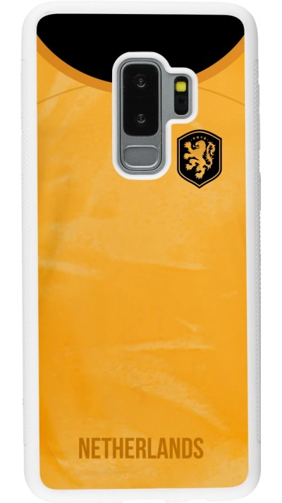 Samsung Galaxy S9+ Case Hülle - Silikon weiss Holland 2022 personalisierbares Fußballtrikot