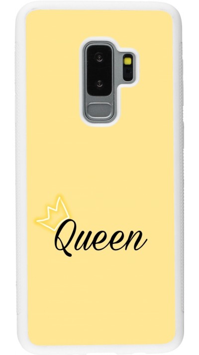 Samsung Galaxy S9+ Case Hülle - Silikon weiss Mom 2024 Queen