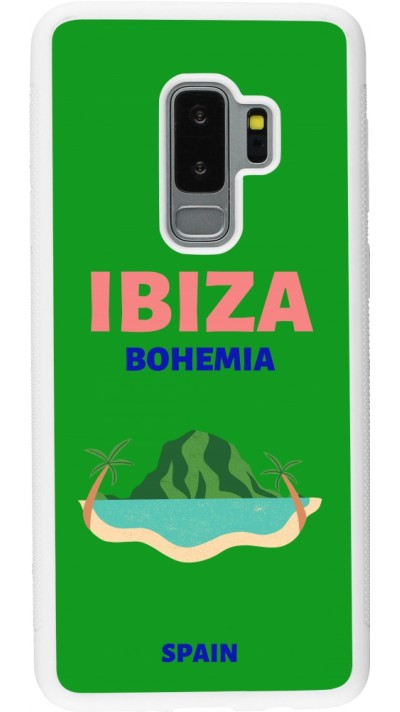 Samsung Galaxy S9+ Case Hülle - Silikon weiss Pop Summer Destination Ibiza