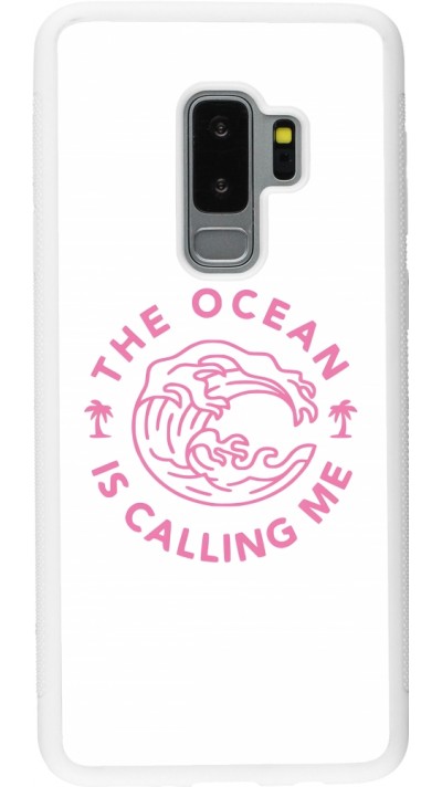 Samsung Galaxy S9+ Case Hülle - Silikon weiss The Ocean is calling me