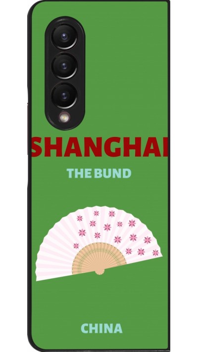 Samsung Galaxy Z Fold4 Case Hülle - Pop Summer Destination Shanghai