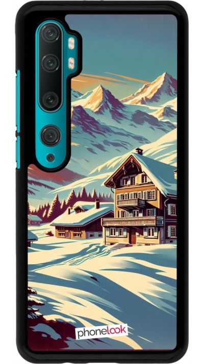 Xiaomi Mi Note 10 / Note 10 Pro Case Hülle - Chalet Berg verschneit