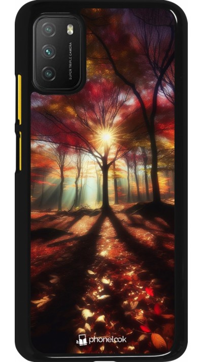 Xiaomi Poco M3 Case Hülle - Herbstlicher goldener Glanz