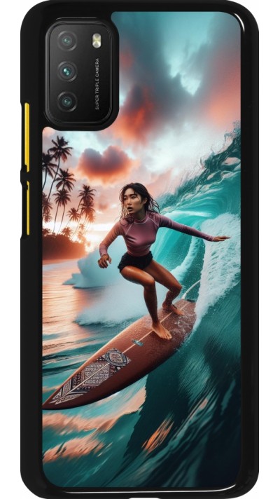 Xiaomi Poco M3 Case Hülle - Surferin aus Bali