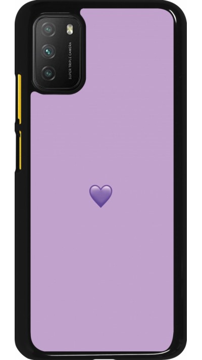 Xiaomi Poco M3 Case Hülle - Valentine 2023 purpule single heart