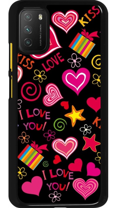 Xiaomi Poco M3 Case Hülle - Valentine 2023 love symbols