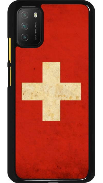 Xiaomi Poco M3 Case Hülle - Vintage Flag SWISS