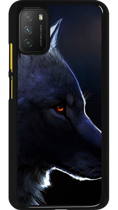 Xiaomi Poco M3 Case Hülle - Wolf Shape