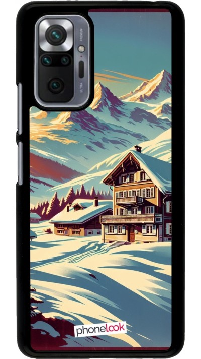 Xiaomi Redmi Note 10 Pro Case Hülle - Chalet Berg verschneit