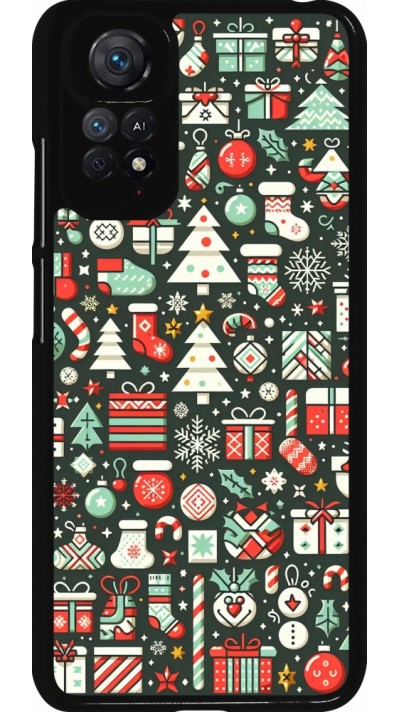 Xiaomi Redmi Note 11 / 11S Case Hülle - Weihnachten 2023 Flachmuster