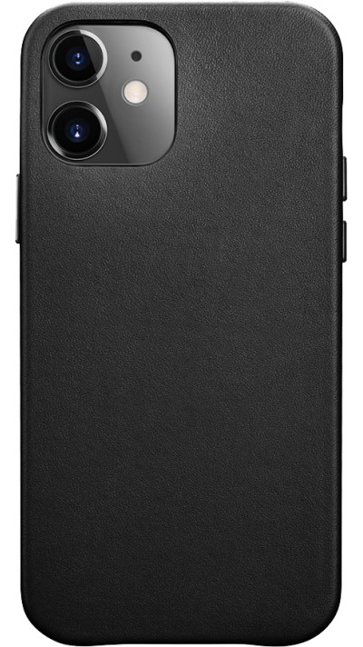 Hülle iPhone 11 Pro Max - ICARER - Standard-Tasche aus echtem Leder - Schwarz 