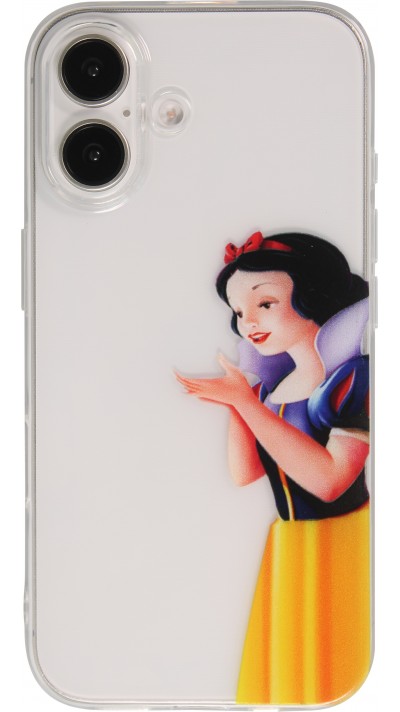 Coque iPhone 16 - Gel cartoon Blanche neige